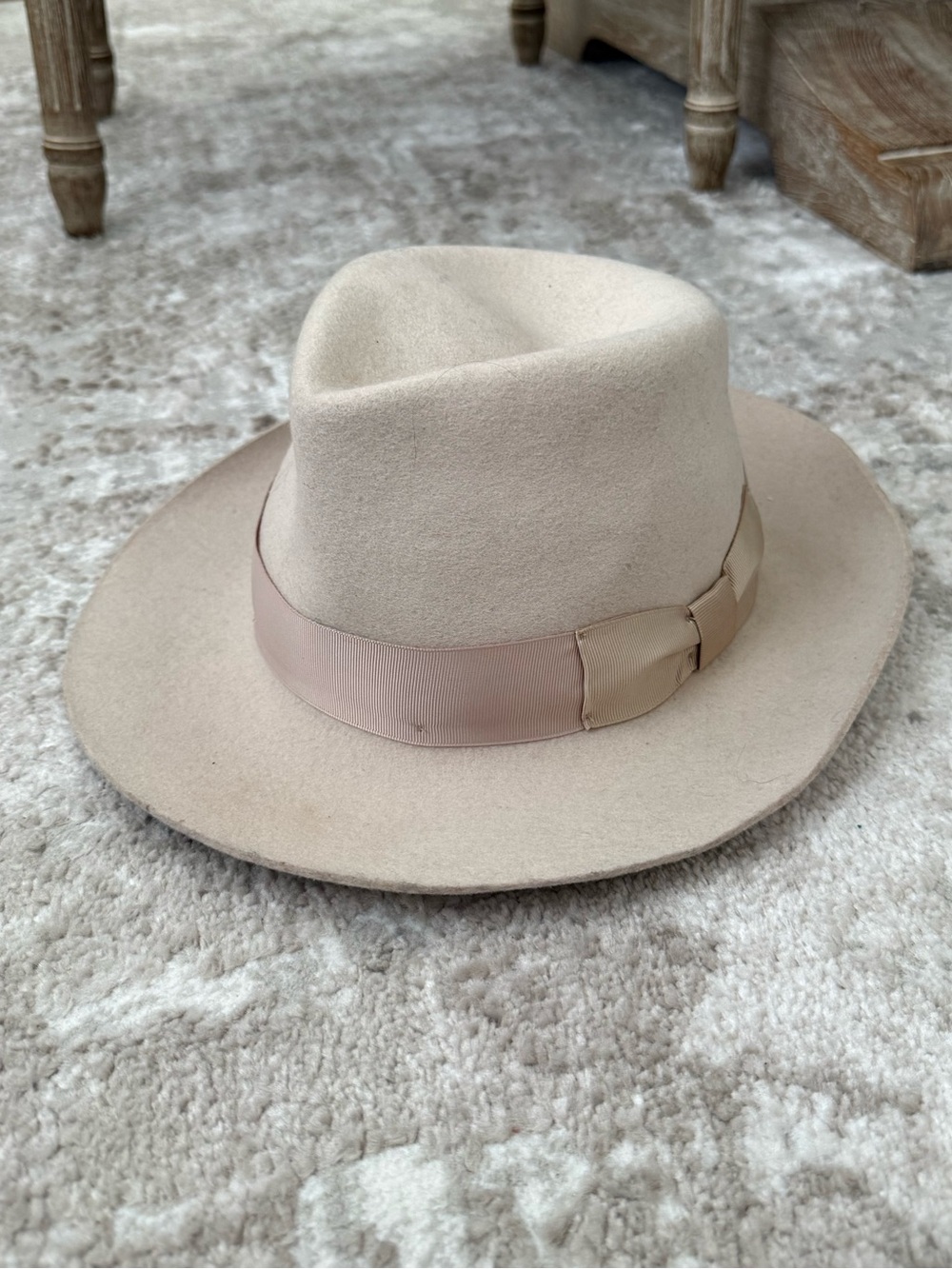 Bigalli Cream Wool Hat